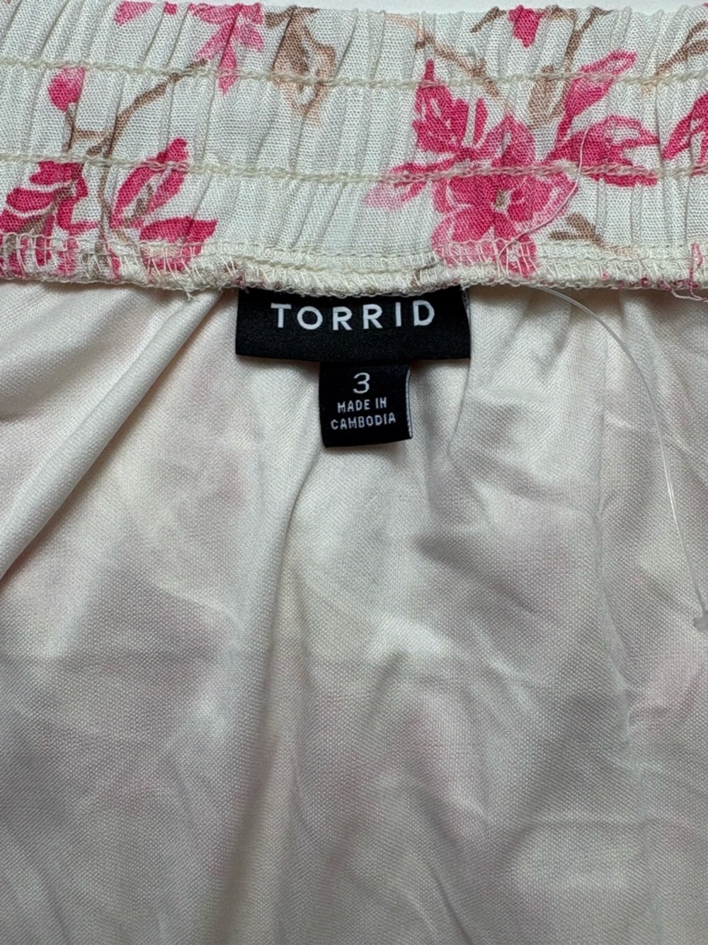 Torrid Tiered Floral Maxi Skirt Pockets Boho Pink Coral Size 3 3X 22/24 - Picture 8 of 10